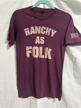 Ranch Dressin' 'Ranchy As Folk' Short Sleeve Tee - Maroon